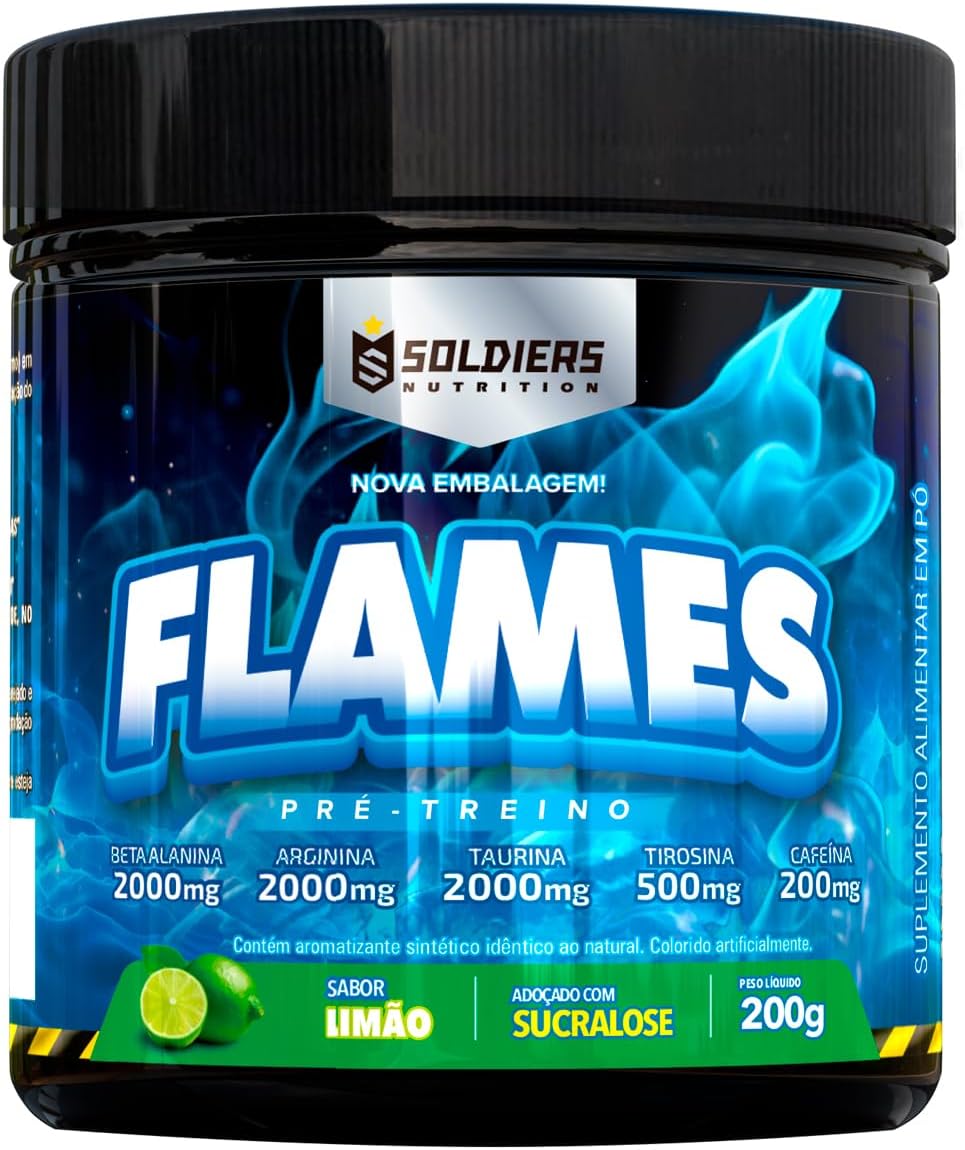 Pré-Treino Flames 200g – Troopers Vitamin (Limão)