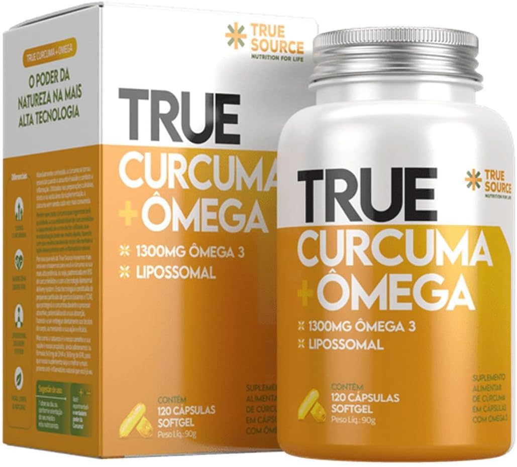 True Curcuma + Ômega (120 softgels)