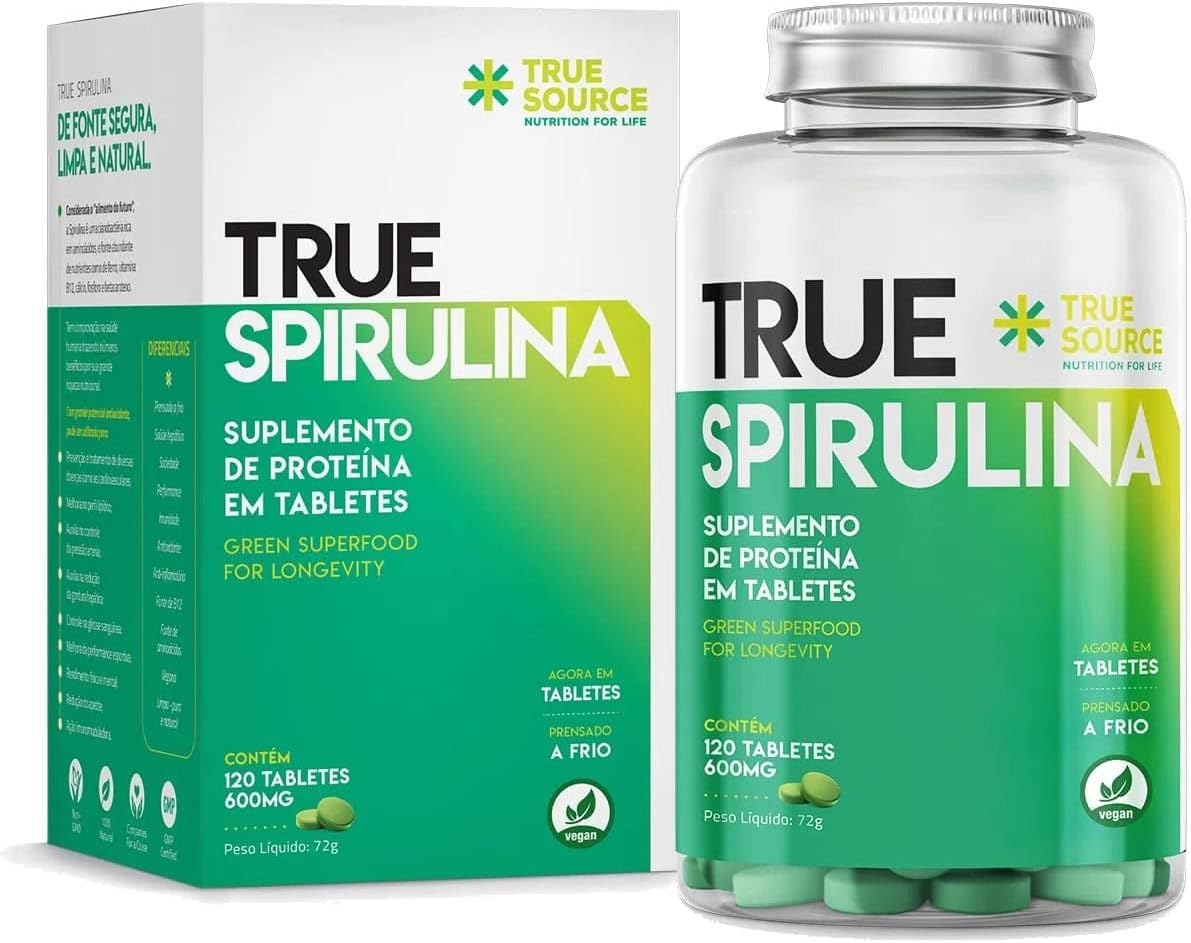 True Spirulina 600Mg – 120 Tabletes – True Supply, True Supply