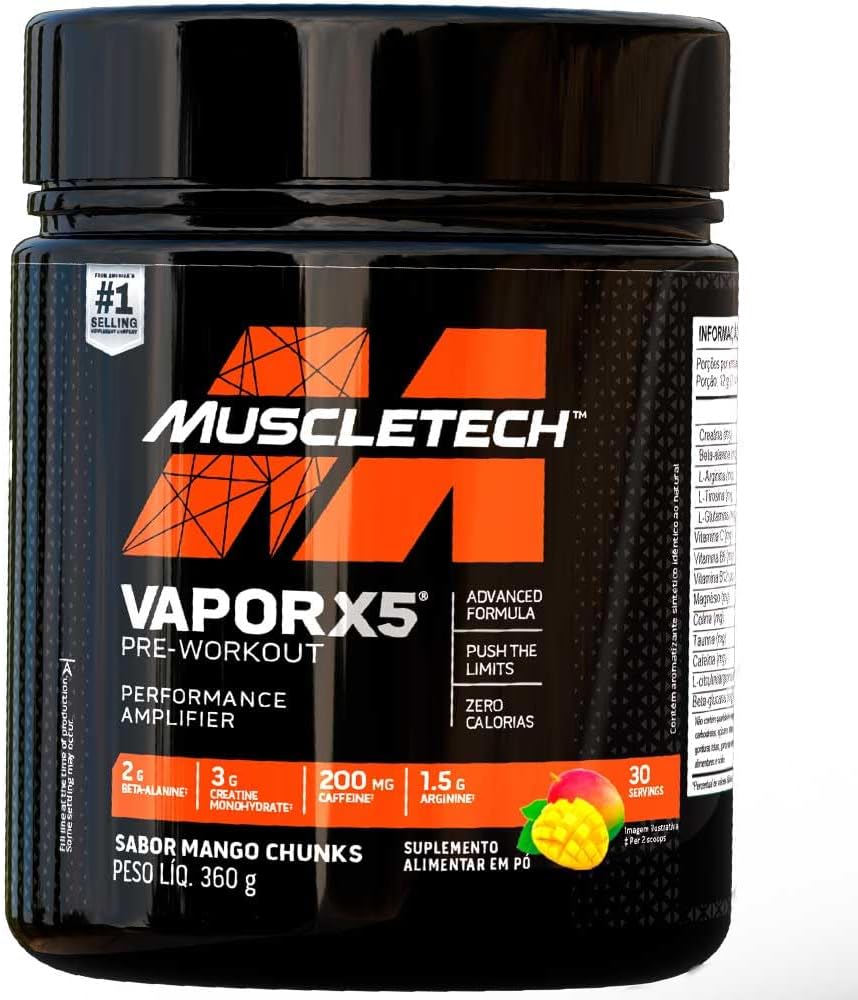 Vapor X5 – Pre Exercise Muscletech Sabor: Mango Chunks 360G