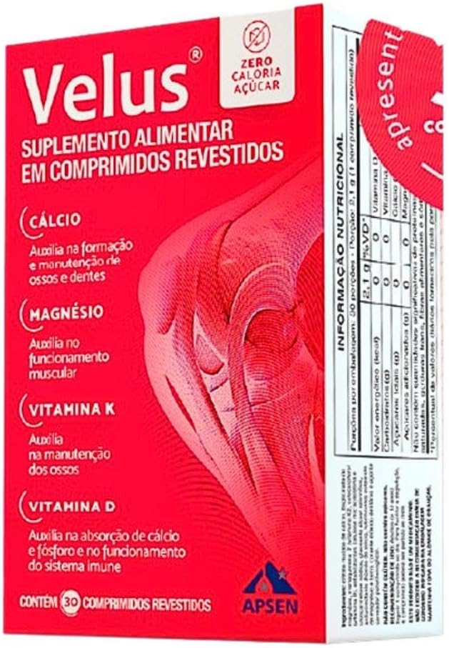 Velus Suplemento Alimentar Magnésio Com C/30 Comprimidos